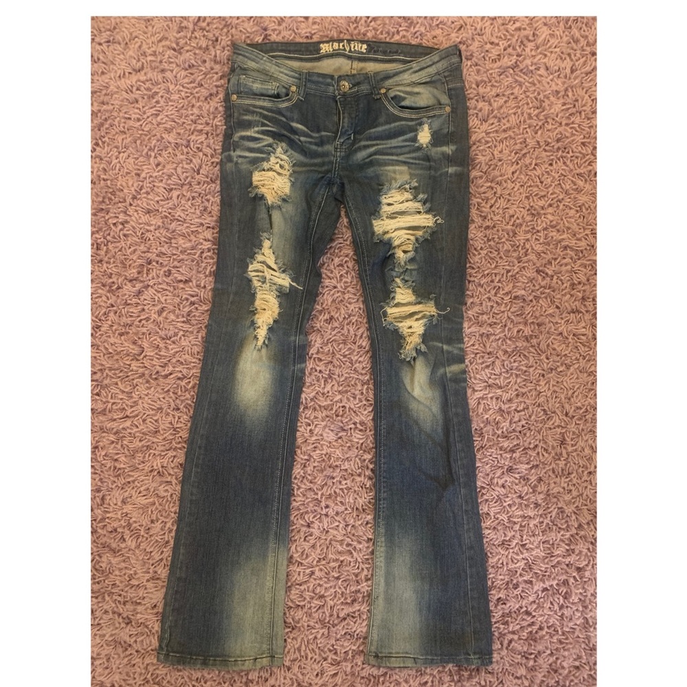 Distressed, ripped jeans